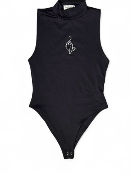 Baby Phat Tops - Baby Phat Forever 21 Rhinestone Mock Neck Bodysuit
